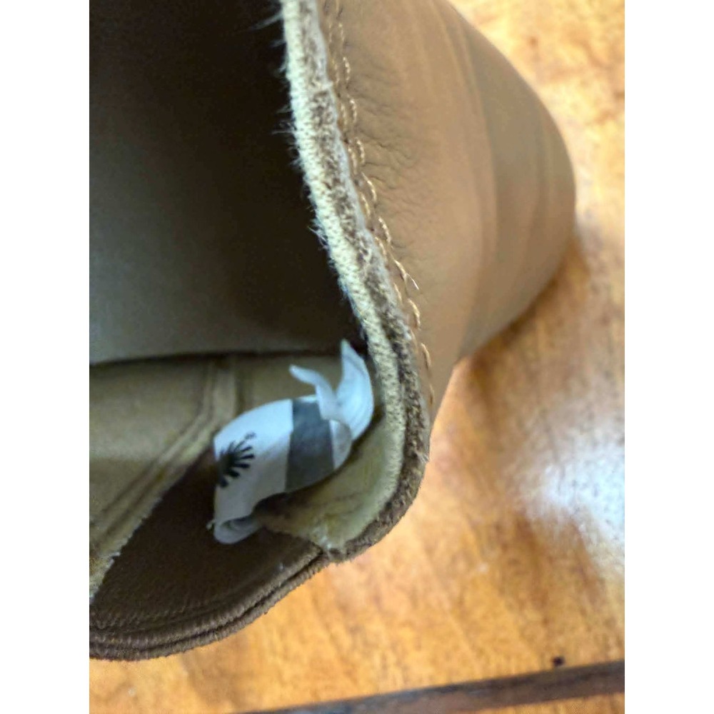 UGG Jass Chestnut Leather Slip On Sneakers Womens 8 Brown Low Top Shoes 1102292 - Picture 4 of 9